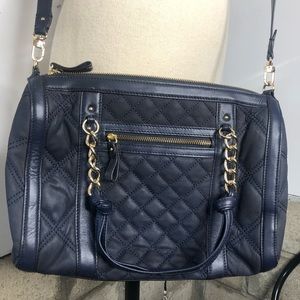 Brooks Brothers Navy Quilted Bag